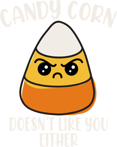 Candy Corn Doesnt Like You Either Funny Halloween Pajama Set