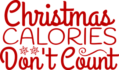 Christmas Calories Don't Count Funny Women's Hoodie