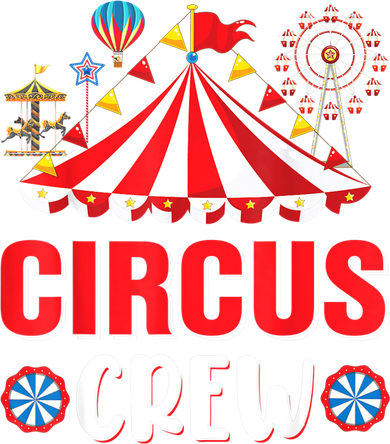 Circus Crew Funny Circus Staff Costume Circus Theme Party Kids T-Shirt