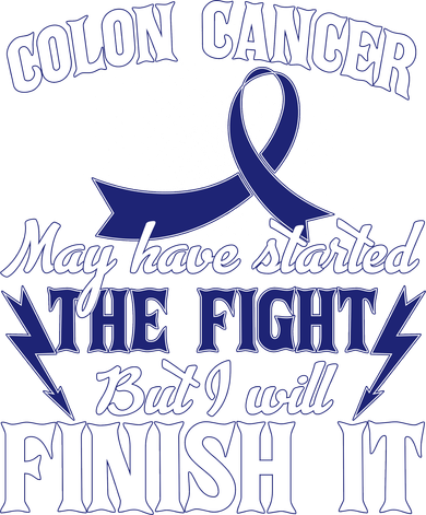 Colon Cancer Awareness Finish The Fight Women's T-Shirt