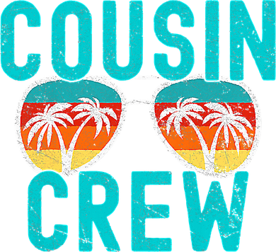 Cousin Crew Family Vacation Summer Vacation Beach Sunglasses T-Shirt