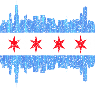 Chicago City Flag Vintage Women's T-Shirt