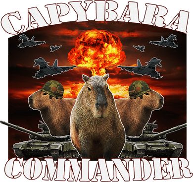 Capybara Commander Funny Capybara Warrior Women's T-Shirt