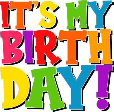 Cute Colorful It's My Birthday Ceramic Ornament