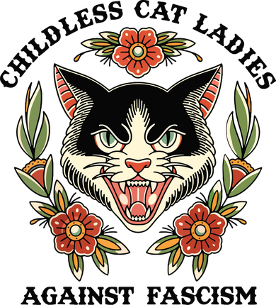 Childless Cat Ladies Against Fascism Women's T-Shirt