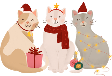 Catmas Cat Lover Cute Christmas Beanie