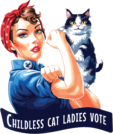 Childless Cat Ladies Vote Rosie The Riveter Women's Dry Zone Grid Polo