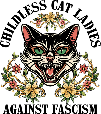 Childless Cat Ladies Against Fascism Magnet