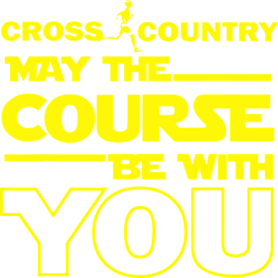 Cross Country May The Course Be With You Button
