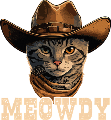 Cowboy Cat Meowdy Polo