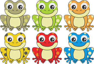 Colorful Collection Of Frogs Animal Lover Graphic Toddler T-Shirt