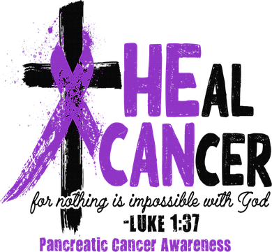 Christian Cross Pancreatic Cancer Awareness Purple Ribbon Women's Long Sleeve Shirt