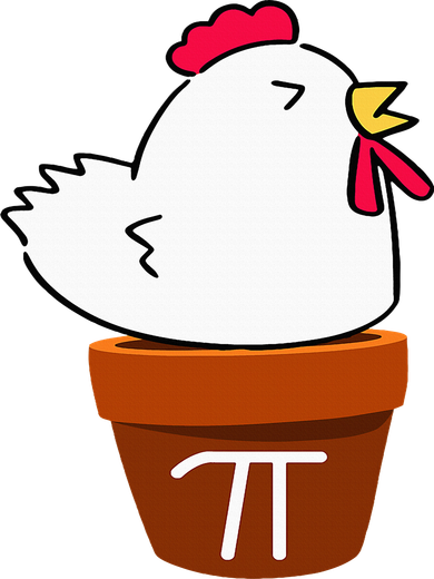Cute Chicken Pot Pie Funny Math Pun Pi Symbol Tote Bag