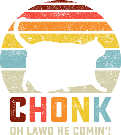 Chonk Cat Scale Meme Funny Retro Style Vintage Cats Memes Gift Golf Towel
