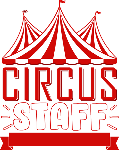 Circus Staff Funny Clown Movie Women's V-Neck T-Shirt