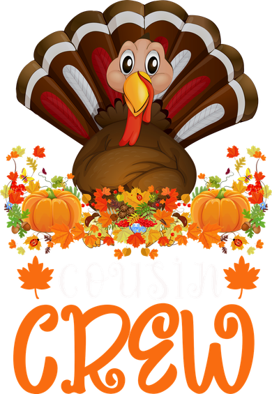 Cousin Crew Turkey Cute Family Thanksgiving Pajamas Matching Women's Hoodie