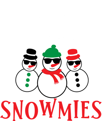 Christmas Chillin With My Snowmies Cool Snowman Women's Sweatshirt
