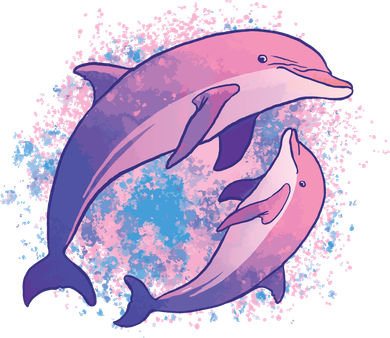 Colorful Dolphin Hat