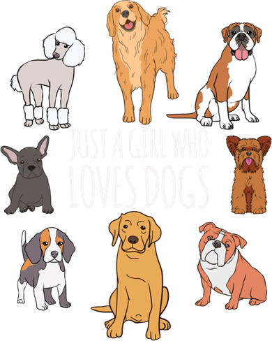 Cute Dog And Puppy Lover Gift Fun Just A Girl Who Loves Dogs Great Gift Women's Sweatshirt