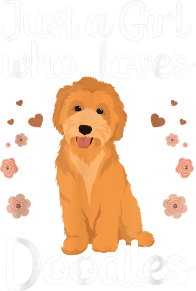 Cute Doodle Art For Women Mom Golden Doodle Dog Lovers Women's T-Shirt