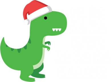 Christmas Dinosaur Fa Ra Rawr Trex Gift Ornament