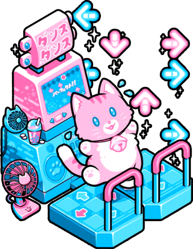 Cute Dancing Game Kitty Toddler Long Sleeve