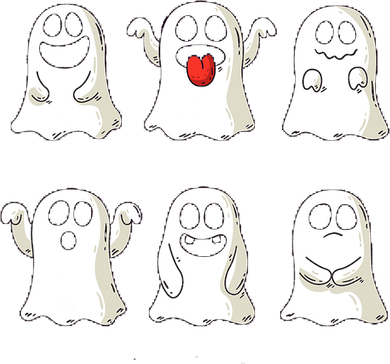 Cute Dancing Ghosts Boys Girls Ghost Halloween Costume Toddler Long Sleeve