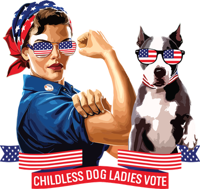 Childless Dog Lady Is Voting Kamala Election Usa 2024 Mousepad