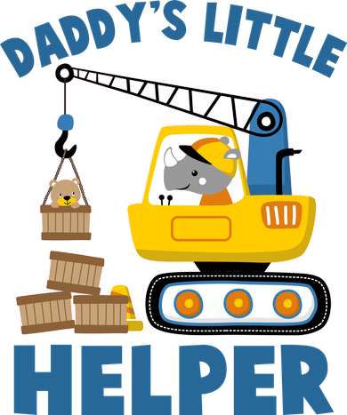Cute Daddy's Little Helper Construction Women's Tank Top