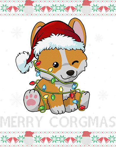 Corgi Dog Merry Corgmas Santa Corgi Ugly Christmas Funny Backpack