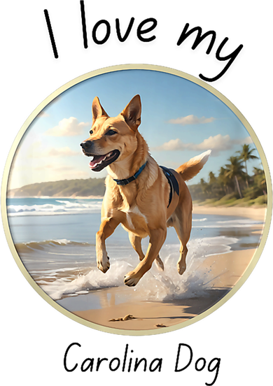 Carolina Dog Matter Dog Running On Beach Kids Sweatshirt