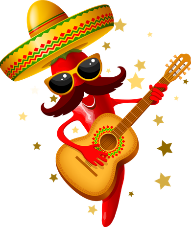 Cinco De Mayo Spicy Chili Pepper Fiesta Long Sleeve Shirt
