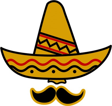 Cinco De Mayo Mustache Sombrero Funny Women's Tank Top