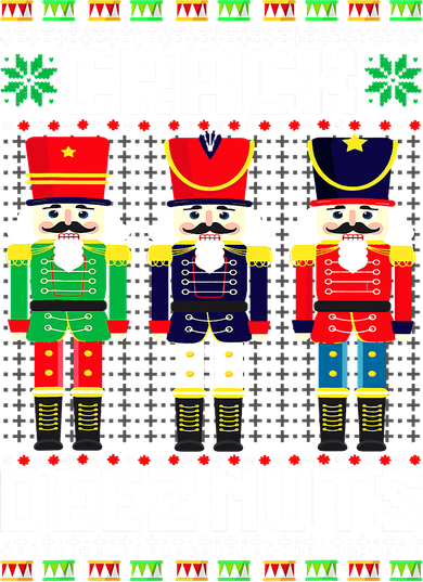 Crack Deez Nuts Nutcracker Nut Xmas Pajama Matching Kids Sweatshirt