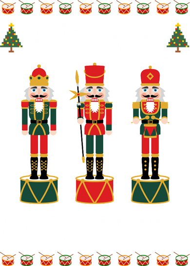 Crack Deez Nuts Funny Ugly Christmas Toddler Long Sleeve