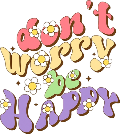 Christmas Do Not Worry Be Happy Graphic Hat