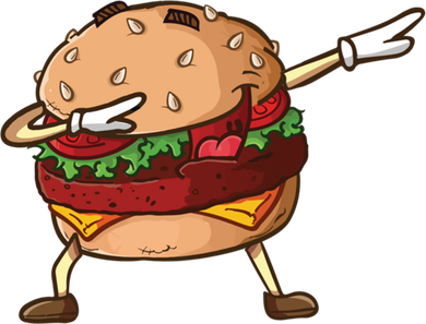 Cheeseburger Dab Pose Dabbing Dance National Burger Day Pun Funny Gift Kids Sweatshirt