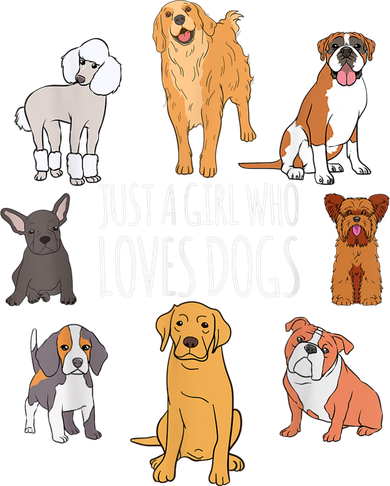 Cute Dog & Puppy Lover Gift | Fun Just A Girl Who Loves Dogs Tumbler