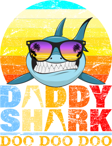 Funny Beach Daddy Shark Doo Toddler Hoodie
