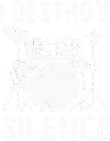 Cute Drum Set Women Drumming Rocker Music Percussion Women's T-Shirt