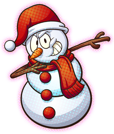 Christmas Dabbing Snowman Doggie Tank