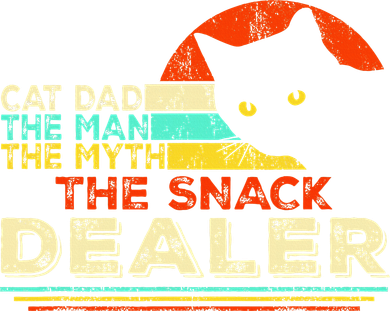Cat Dad The Man The Myth The Snack Dealer Coaster