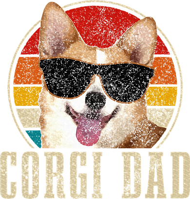 Corgi Dad Vintage Sunglasses Funny Corgi Dog Owner Coaster