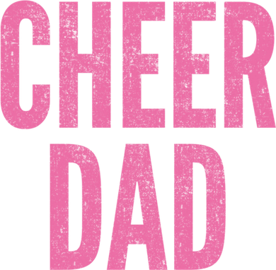 Cheer Dad Vintage Retro Cheerleading Matching Parents Pink Gift Button