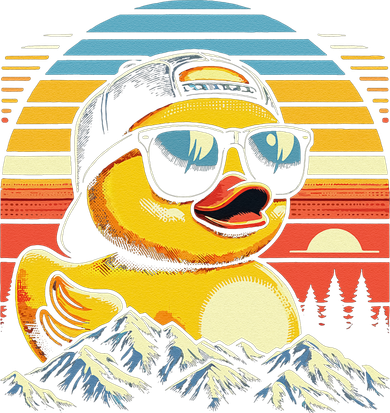 Cool Duck With Sunglasses Retro Funny Ornament