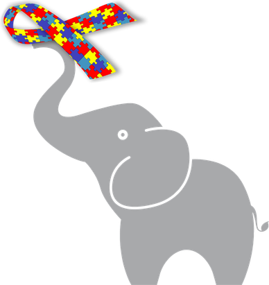 Elephant Autism Awareness Ribbon Kids Sweatshirt