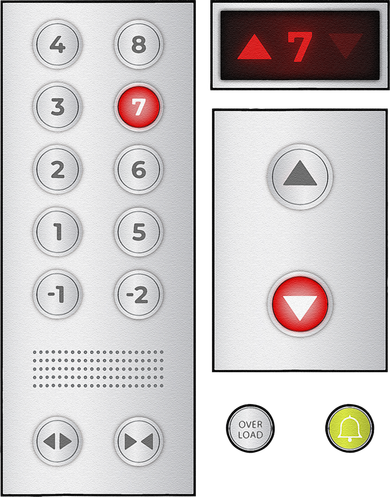 Cool Elevator Buttons Art Funny Funny Lift Halloween Costume Doggie Tank