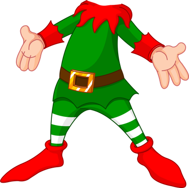 Christmas Elf Big Head Suit Kids T-Shirt