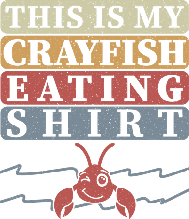 Crayfish Eating Crawfish Season Cute Gift Kids T-Shirt