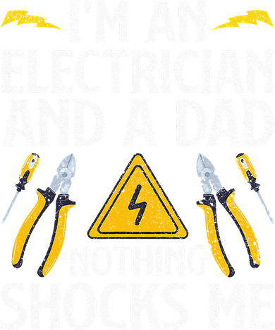 Cool Electrician Design For Dad Professional Electrician Kids T-Shirt